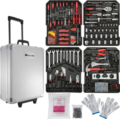 Produktbild von Trolley Werkzeugkoffer 599-tlg. - silber