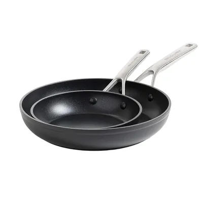 Produktbild von KITCHENAID 2 Stk. Set Keramik Antihaft-Pfannen, Gehärtetes Aluminium