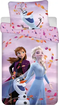 Produktbild von Disney Frozen Baumwolle Bettwäsche Bettbezug 140x200 cm & Kissenbezug 70x90 cm