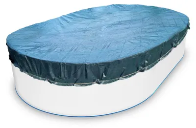 Produktbild von PE Abdeckplane 4,16m x 8,00m achtform/oval Pool Abdeckung Schwimmbecken