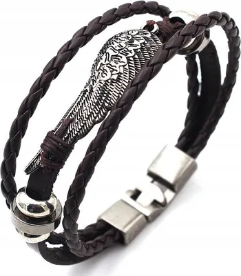 Produktbild von Herrenarmband, SCHWARZES , FLÜGEL, 449 GOLD