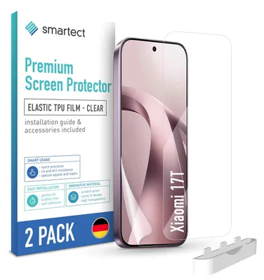 Produktbild von 2x TPU Schutzfolie Klar für Xiaomi 17T Displayschutz Panzerfolie