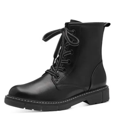Produktbild von MARCO TOZZI Damen Stiefelette Schnürboot flach Reißverschluss 2-25282-41, Größe:38 EU, Farbe:Mehrfarbig