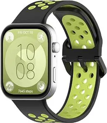 Immagine prodotto di Cinturino per orologio Huawei Watch Fit 3 - Morbido in TPU, design alla moda - Cinturino di ricambio per sport, smartwatch e uso quotidiano
