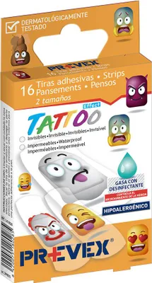 Image de Pansements Enfants Tattoo Pansements Ludiques Effet Tattoo - Prevex