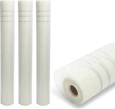 Produktbild von Aopunly 3 Rolle Armierungsgewebe 160g/m² 4x4mm Putzgewebe Glasfasergewebe Gewebe Weiß 150m²