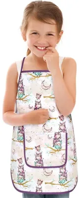 Produktbild von Kinderschürze - 47 x 60 cm, für Kinder von 5 - 8 Jahren - Beige,Grün,Lila