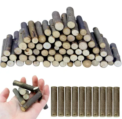 Imagen del producto de 100 palitos de madera para manualidades, ideales para proyectos de bricolaje