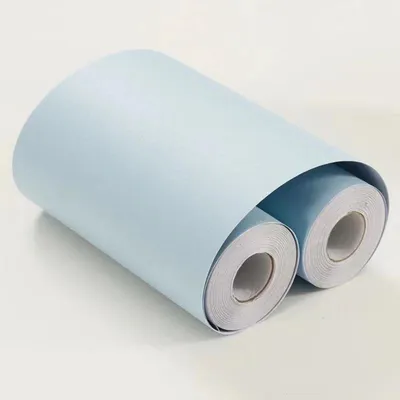 Immagine prodotto di Carta da parati autoadesiva, azzurra, 10 cm x 1000 cm