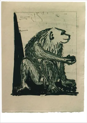 Produktbild von Kunstkarte Pablo Picasso "Affe"