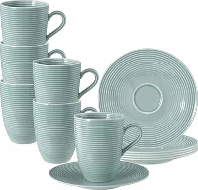 Produktbild von Seltmann Weiden Beat Arktisblau Becher + Untertasse 6er Set