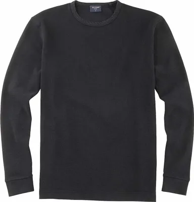 Produktbild von Olymp Herren Langarm-Sweatshirt mit Rundhalsausschnitt Schwarz einfarbig