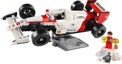 Produktbild von LEGO Icons McLaren MP4/4 & Ayrton Senna Modellauto Set, F1 Rennwagen Bausatz für Erwachsene mit Rennfahrer Mini-Figur, Sammlerstück, Geschenk-Idee zum Geburtstag für Männer, Frauen, Ihn & Sie 10330