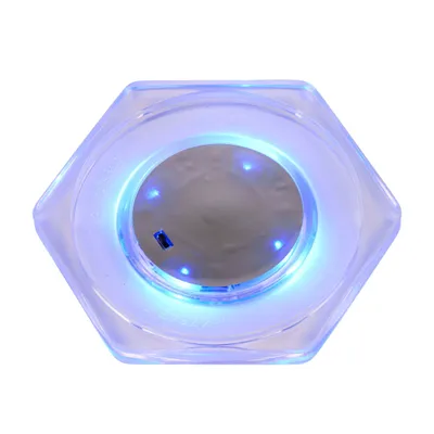 Produktbild von Sportime Airhockey Puck "LED", sechseckig, Blau