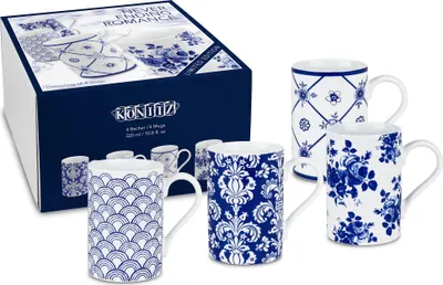 Produktbild von Könitz Never ending Romance Geschenkset, 4 Becher, Tassen, Kaffeetassen, 300 ml, 11 5 003 1837