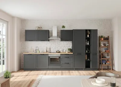 Produktbild von Held Möbel Kühlumbauschrank für 178er Einbaukühlschrank Lübeck BxTxH 60 x 60 x 200 cm grau matt zerlegt 594.6331