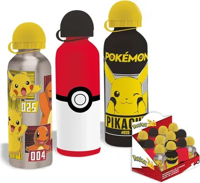 Produktbild von Pokemon - Trinkflasche 500 ml 3 verschiedene Designs