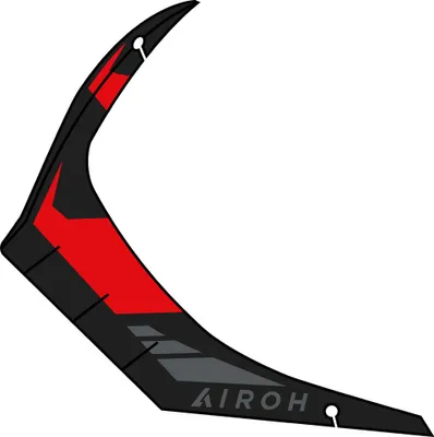 Productafbeelding van Achterspoiler voor de Airoh GP 550 S helm, maat XS, kleur: wanderrood