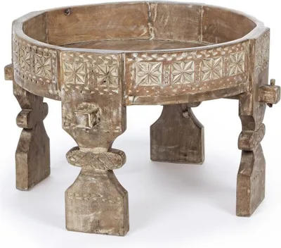 Produktbild von Beistelltisch Yasir 50 x 50 x 35 cm Mangoholz Couchtisch