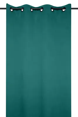 Immagine prodotto di Tenda decorativa "BLACKOUT" oscurante con anelli NOTTINO turchese scuro 135x250 cm (prezzo per 1 pezzo) Francia