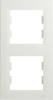 Produktbild von Schneider Electric ASFORA 2-Fach Rahmen Vertikal weiss EPH5810221D
