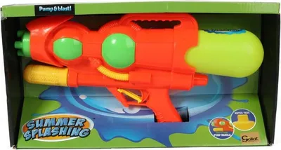 Zdjęcie produktu dla Pistolet na Wodę Pomarańczowy 37 cm - Innowacyjny Design z Systemem Tworzenia Ciśnienia