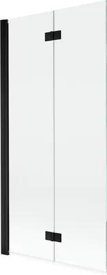 Produktbild von Mexen Mist Duschabtrennung 2-teilig links 90 x 150 cm, transparent, schwarz - 8A9-090-002-70-00-L