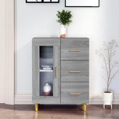 Produktbild von vidaXL Sideboard Grau Sonoma 69,5x34x90 cm Holzwerkstoff