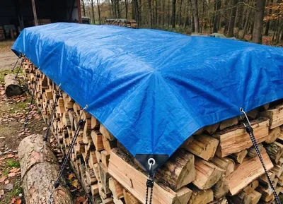 Produktbild von Jet-Line PVC Abdeckplane Gewebeplane Holz Bau blau LKW 14 x 6m Boot Persenning Winter Abdeckung Hülle Plane extra groß