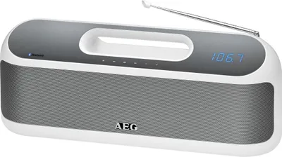 Produktbild von AEG Bluetooth-Stereolautsprecher mit Radio SR 4842 BTS Weiß