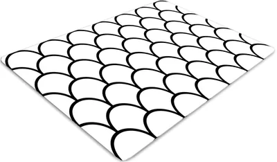 Obrázek produktu pro Podložka pod kancelářskou židli 120 cm x 90 cm Podložka pod kancelářskou židli - vzor hřebenatky