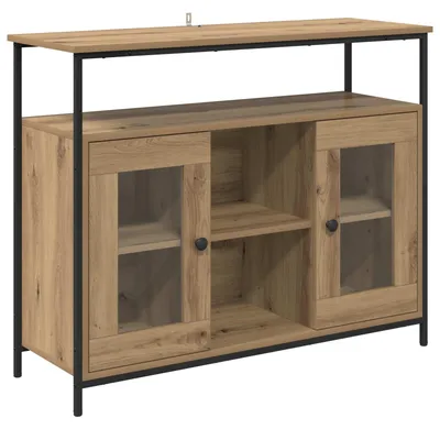 Produktbild von “2026 Modern“ Braun Sideboard Artisan-Eiche 100 x 35 x 80 cm Holzwerkstoff - Designermöbel 48109 - Kommoden