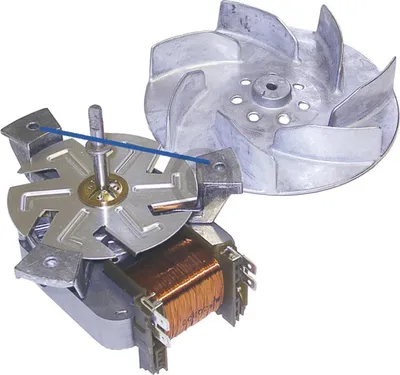 Produktbild von Bosch Siemens Heißluftherdventilator, Gebläsemotor, Umluftmotor für Backofen, Herd mit Flügel 00096825