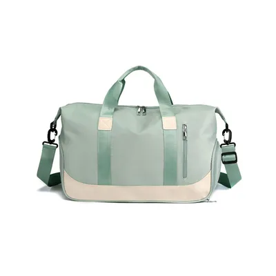 Produktbild von MODFU Sporttasche Damen Fitnesstasche Reisetasche Frauen Trainingstasche Duffel Bag Weekender Schwimmtasche mit Schuhfach Sport Gym Tasche Herren für Sport Fitness Yoga Grün