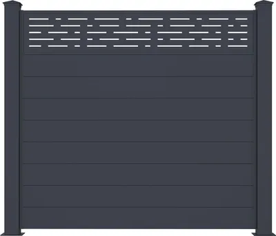 Produktbild von Sichtschutzzaun aluminium 1,9m ARLBERG H.170cm grau