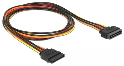 Imagen del producto de Delock 60133 DELOCK Stromkabel SATA 15Pin -> SATA 15Pin St/Bu 1.00m