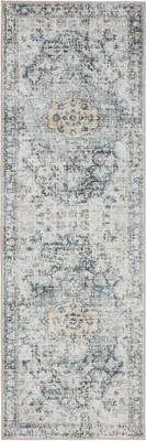 Immagine prodotto di benuta tappeto vintage lavabile passatoia George Blu 80x240 cm tappeto soggiorno camera da letto morbido orientale