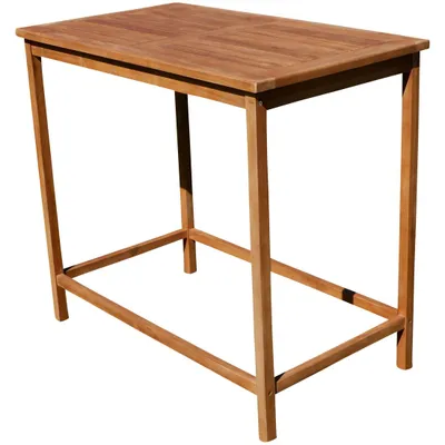 Produktbild von ASS TEAK Bartisch Bistrotisch Stehtisch 120x70cm Holztisch Gartentisch Garten Tisch Holz Modell: JAV-BIMA-120x70