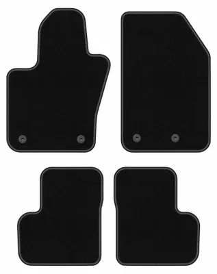 Productafbeelding van Velours automatten voor Fiat 500X FL vanaf 2018 (crossover) – 4-delig, zwart, op maat – Wielganizator BASIC