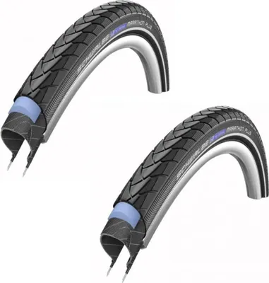 Produktbild von Schwalbe 2x Reifen Drahtreifen MARATHON PLUS Performance Smart Guard 28x1.50 ...