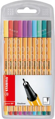Immagine prodotto di Fineliner - STABILO punta 88 - Confezione da 10 - Colori speciali