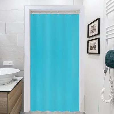 Obrázek produktu pro Sprchový závěs odolný proti plísním, 120 x 200 cm, aquamodrý, lze prát