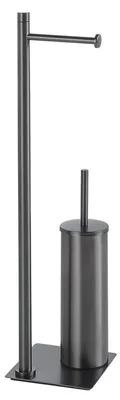 Produktbild von TRILLY Ständer mit Toilettenpapierhalter und WC-Bürste, gun metal