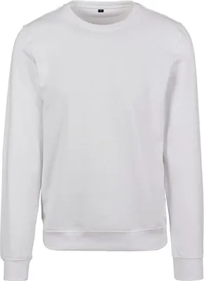 Produktbild von Build Your Brand BY119 | Herren Sweat Premium Crewneck Sweatshirt - Farbe: White - Größe: L