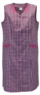 Produktbild von Knopfkittel Damen kariert mit 2 Taschen aus Mischgewebe, Größe:42, Design:Design 10
