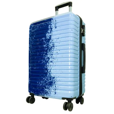 Produktbild von Hartschalen-Koffer Mittelgroßer Reisekoffer Sierra 66 cm Trolley Größe M hellblau-dunkelblau Motivkoffer
