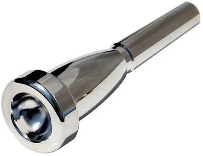 Zdjęcie produktu dla Mundstuk do trąbki wykonane z mosiądzu, powleczone cynkiem - akcesoria do instrumentów muzycznych - wysokiej jakości dźwięk - trwałe - mosiężne ustnik do trąbki