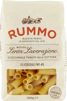 Produktbild von Rummo Lenta Lavorazione Elicoidali No.49 500g Packung (Rundnudeln)