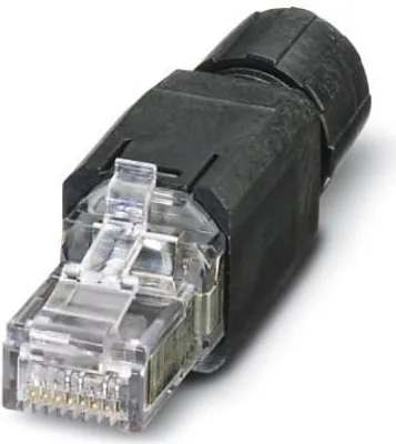 Image de Phoenix Contact 1658008 Connecteur de fil RJ-45 noir