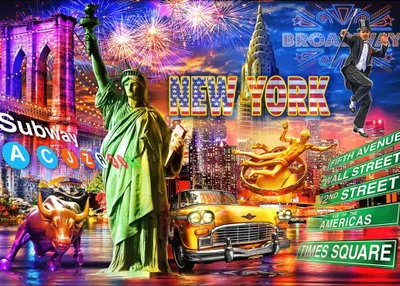 Produktbild von BLUEBIRD Puzzle Krásy New Yorku 500 dílků